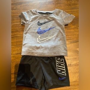 Nike Blue Shorts Set- 12 Months